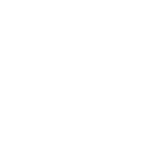 white icon of a molecule representative of life science