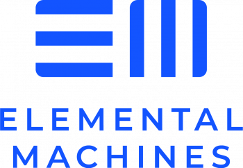 blue text of Elemental Machines